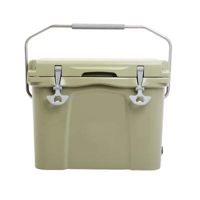 China Wholesale YETl Cooler Box 20L LLDPE+PU Waterproof Portable Hard Cooler Box Food Grade Ice Chest Safe Box For Outdoor for sale