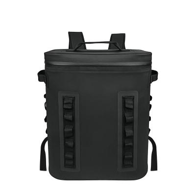 China Waterproof 2023 YETl Cooler Bags 20L TPU Cooler Bags 20L Popular Black Simple Waterproof Insulated Cooler Backpack for sale