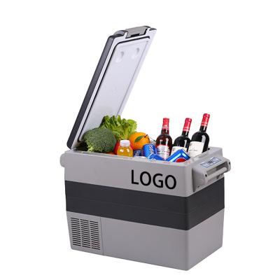 China High Quality Car Fridge Anti-Cross Odor ABS Compressor Portable 52L Car Fridge for Food and Drinks for sale