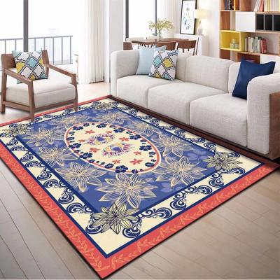 China Stain Resistant Bohemia Retro Living Room Persian Turkish Modern Bedroom Blanket High Quality Customizable Rug for sale