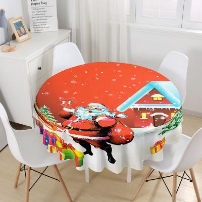 China OEM ODM custom made high quality Christmas tablecloth waterproof competitive price rose gold tablecloth textile for sale