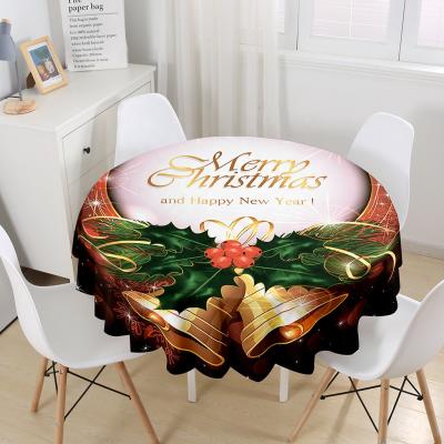 China Christmas design waterproof custom tablecloths tables holiday Digital printing tablecloth for dining living room for sale