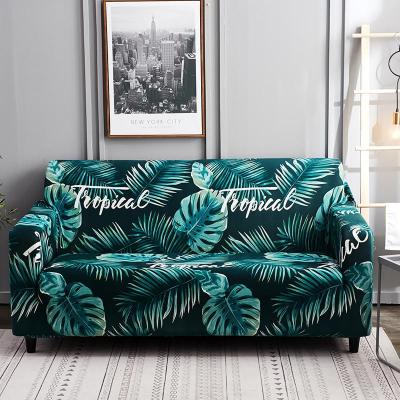 China Amazon Hot Selling Retailer Elastic Breathable Sofa Cover Stretch Sofa Cover Elastic Printed Spandex Couch Protective Seat Cover for sale