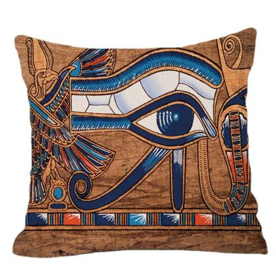 China African Tribal Folded Man Print Tile Cases Waist Cushion Covers Home Decor , Cushion Chair Cover for sale