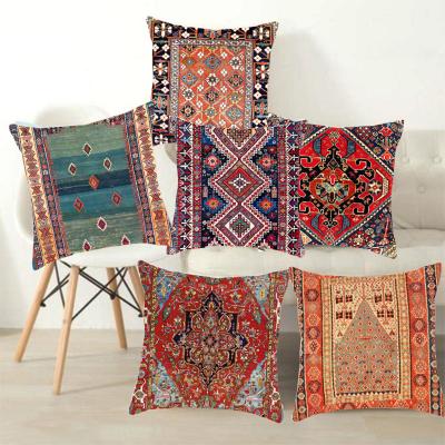 China Amazon Polyester Pillow Case Cotton Home Decor Macrame Bohemian Pillowcase Woven Folded Boho Cushion Cover for sale