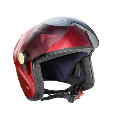 China High Safety Air Conditioning Motorcycle Smart Helmet For Wholesale Black Half Face Motorcycle Helmet for sale