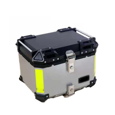 China Racepro 35L 38L Aluminum Motorcycle Trunk Box Motorcycle Helmet Waterproof Top Storage Box for sale