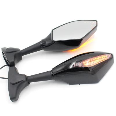 China Left Right Sides Motorcycle Modified Rear View Mirror With LED Steering Light Mirror For Honda CBR1000 for sale