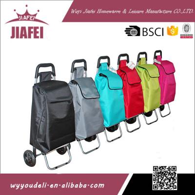 China Best Selling Durable Iron Pipe With Eva Two Wheel Cart Shopping Bag Priceg for sale