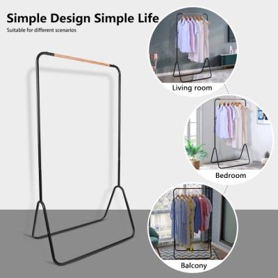 China 2020 Nes Design Folding Steel Detachable Clothes Rail Hanging Rack For Furniture for sale