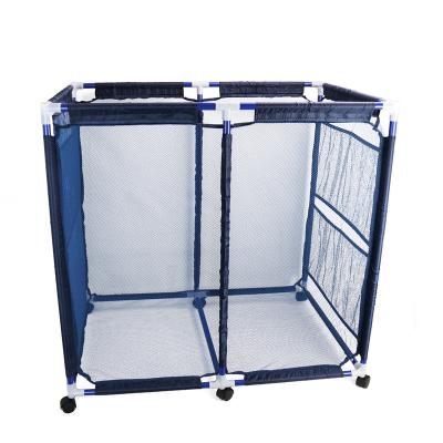 China Pool Floats 2022 Summer Equipment Pool Storage Bin Balls And Equipment Mesh Rolling Storage Organizer Bin Floats for sale