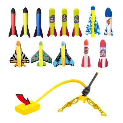 China baby & OEM Naked Customization Kids Toy Rocket Launcher Set Fun Outdoor Toy Rocket Toy For Kids for sale