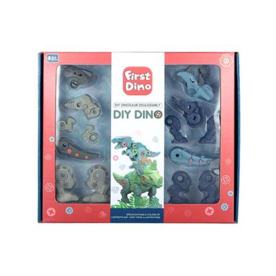 China Dinosaur Toys ABS Disassemble Dinosaur Toys Building Kit Children Educational Gift Toy STEM 35x7x30cm for sale