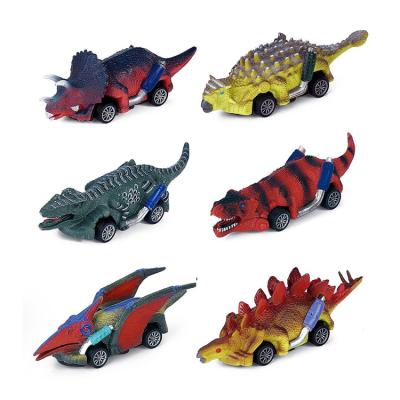 China Friction Toy Amazon Hot Sale Dinosaur Pull Back Cars Toys Kids Dinosaur Toys Dinosaur Trucks for sale