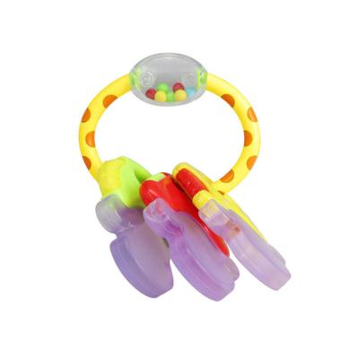 China Miniature Baby Toy Newborn Key Rattle Plastic Promotion Toys for sale