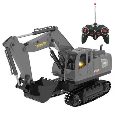 China RC Hobby Yingnisi Excavator Alloy RC Truck 2.4GHz 5 Channel Kids RC Excavator Remote Control Toy for sale