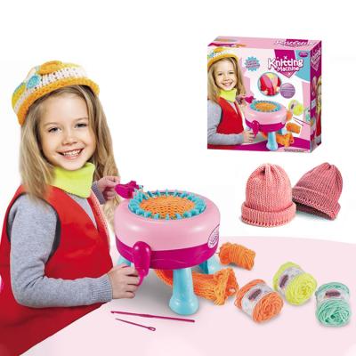 China Handcraft Toys Weaving Loom Scarf Hat Bangs Cloth Knit Set Hand Knitting Machine Toys For Kids 28.5 x 28.5 x 10.8 (cm) for sale