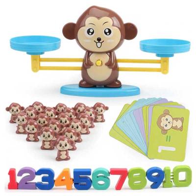 China Amazon Hot Sale Monkey Balance Toys Educational Math Game Toys For Children Learning 27x27x7.5cm for sale