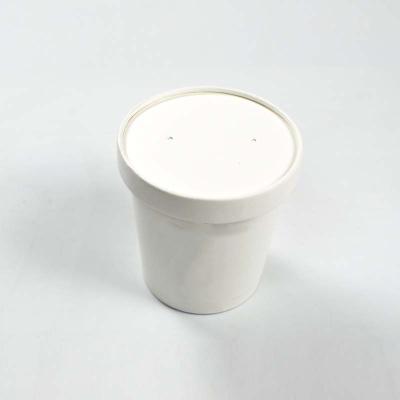 China Disposable Biodegradable Single Wall Paper Cup With Lid for sale