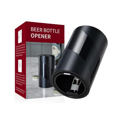 China A press to uncork bar accessories around China wholesale custom pull down soda custom plastic magnetic automatic beer bottle opener with color box for sale