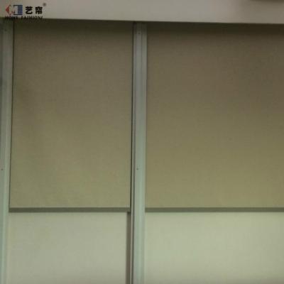 China Eco-friendly Motorized Windy Protect Side Track Zipper Fabric Roller Shade Frame Motorized Windy Roller Blinds for sale