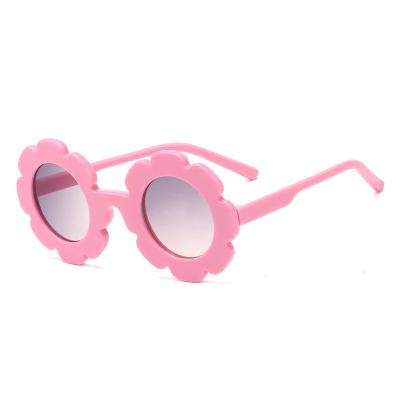 China Sun Flower Glass Baby Kids Boys Eyewear Accessories Anti-UV Fashion Kids Sunglasses for sale