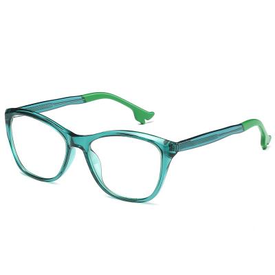 China Simple Clear Blue Light Blue Lightweight Glass Frame Anti PC Women Optical Sight Men Optical Frames for sale