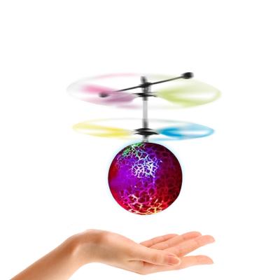 China Follow Me Flying Ball New Luminous Child Flying Ball RC Infrared Induction Drone Helicopter Infrared Induction Aircraft Toys for sale