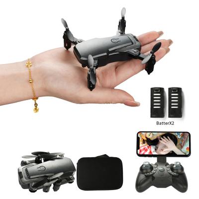 China One-Click Back Foldable Camera 480p Wifi Battery RC Drone Dual Plays Mini Dron Cameras Quadcopter Drone for sale