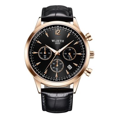 China New Promotion Automatic Watch Men Automatic Mechanical Leather Watch Date Watch Brand Your Own Logo Watch for sale