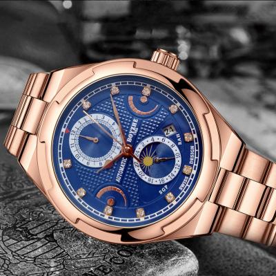 China New Auto Date Customization WL032 Luxury Wristwatches Class Display Mechanical Watch for sale