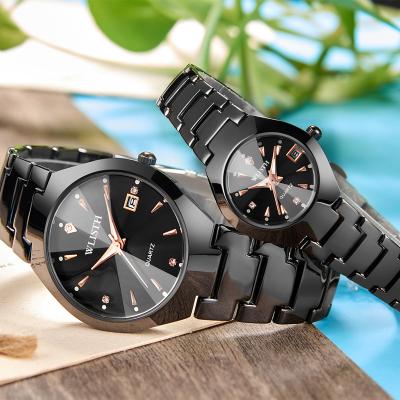 China Wholesale Custom Day/Date Brand Fashion Couple Stainless Watch Women Watch Quartz Wristwatches for sale