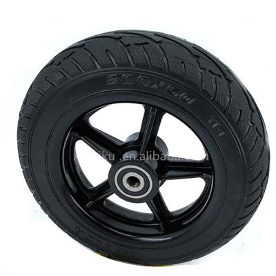 China High Quality Rubber+plastic 8 Inch 200x50 Hub Rubber Non-pneumatic Explosion-proof Solid Tire Front Wheel For Electric Scooter for sale