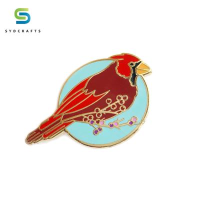 China China Factory High Quality Custom Lapel Pins Custom Enamel Bird Pin Badge for sale