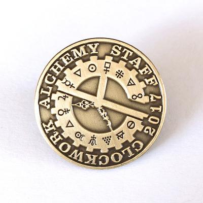 China High Quality Custom Antique Die Struck & Die Cast 3D Pin Cast USA Metal Lapel Pins for sale