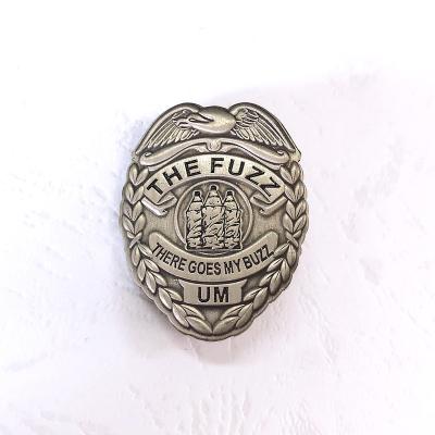 China USA Free Design Custom Souvenir Badges Non Enamel Antique Metal Lapel Pins for sale