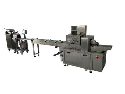 China Full Automatic Energy Bar Flow Wrapper With Feeding for sale