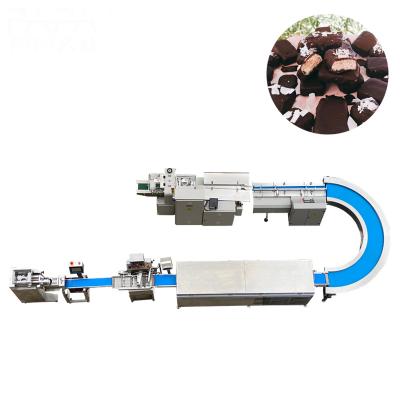 China High speed Chocolate coated fruit bar making machine with packing machine for sale