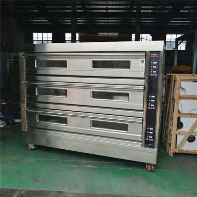 China 19.8KW Oven Mini de cozimento comercial pequeno 3 elétricos de aço inoxidável das bandejas da plataforma 9 à venda