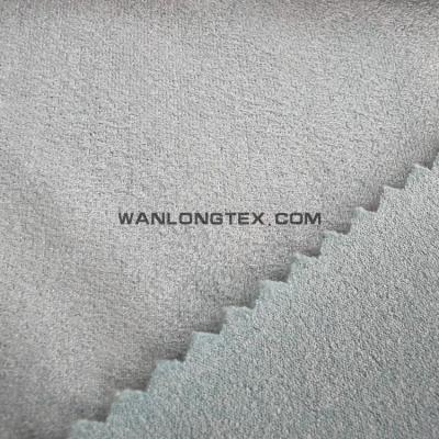 China Anti-Static 100%Polyester Microfiber Suede Fabric Dyed For Sofa for sale