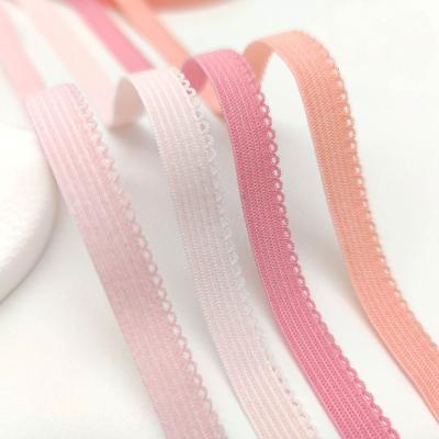 China High Quality Elastic Underwear Bra Strap Knitted Elastic Strap Nylon Elastic Strap For Women Underwear Spandex Elastic Band for sale