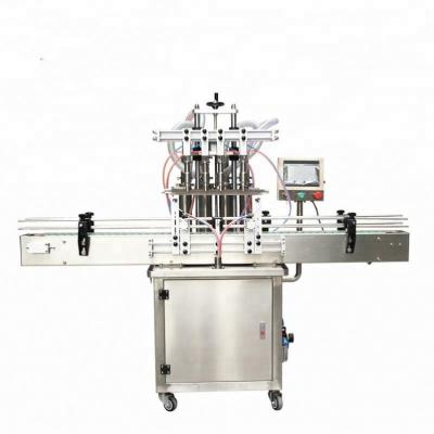 China Automatic Filling Machine Piston Filler Machine 4 Head Straight Liquid Filling Machine for sale