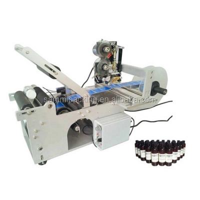 China Semi-Auto Round Bottle Labeling Machine With date coding machine for sale