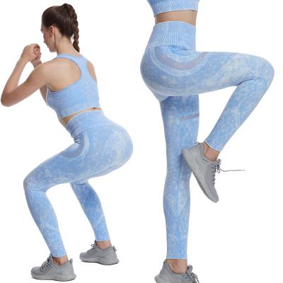 China OEM Breathable Sportwear For Women Mesh High Waist Sweatpants Gym Pants Long Leg Push Up Butt Lift Fitness Fitness for sale