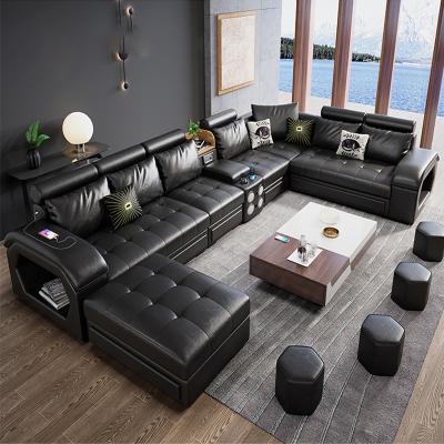 China Factory price convertible cheap european style elegant living room u shape sofa supplier with best quality for sale