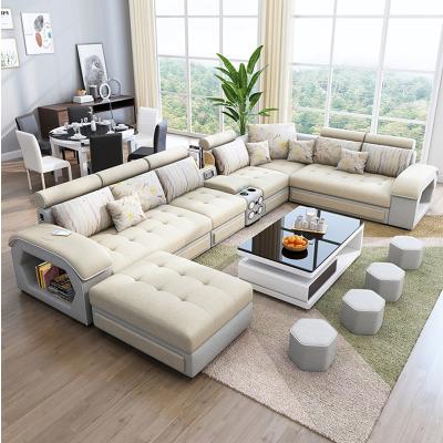 China Factory direct convertible high quality European style luxury fabric living room functional sofa set on sale for sale