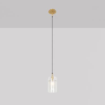 China Customized Modern Lighting Design Lamps 15W Modern Pendant Light Pendant And Cylinder 15W Glass Drop for sale