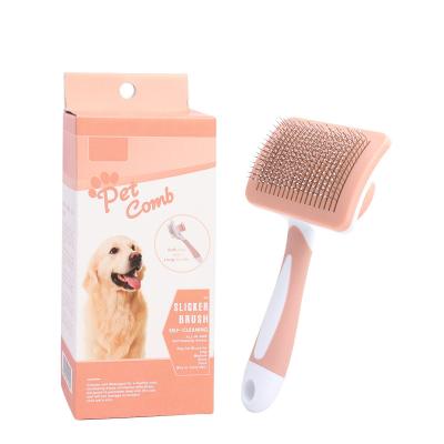 China Stocked Hot Sales Shape Cat Brush Comb Durable Thick Hair Removal Grooming for Pet for sale