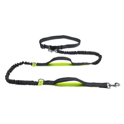 China Customized High Quality Outdoor Glow At Night 2m Dog Leash Outdoor Working Adjustable Reflective Visible Running Leash for sale