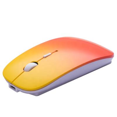 China Rechargeable Mini Silent Matte Gradient Mouse Wireless PC Mouse for sale